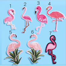 Feature Flamingos Birds DIY Custom Embroidery Patches