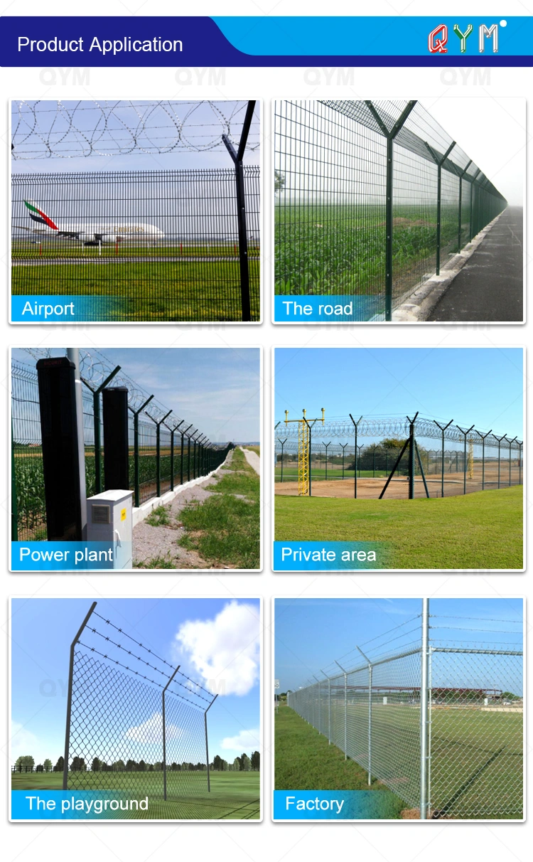 High Quality Barbed Wire Mesh 358 Fence Airport Steel Fence