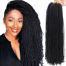 artificial ghana micro sister locs extension synthetic crochet braids, sister hair 2x sister dread faux locs in packs