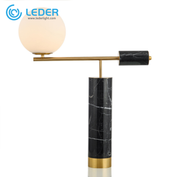 LEDER Black Ball Bordlampe