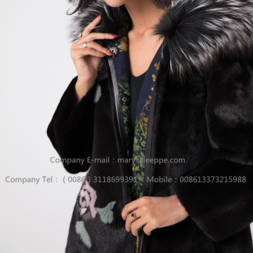 Winter Reversible Mink Fur Coat