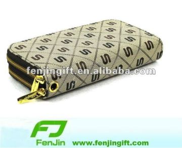 two zipper wallet,fashion purse wallet