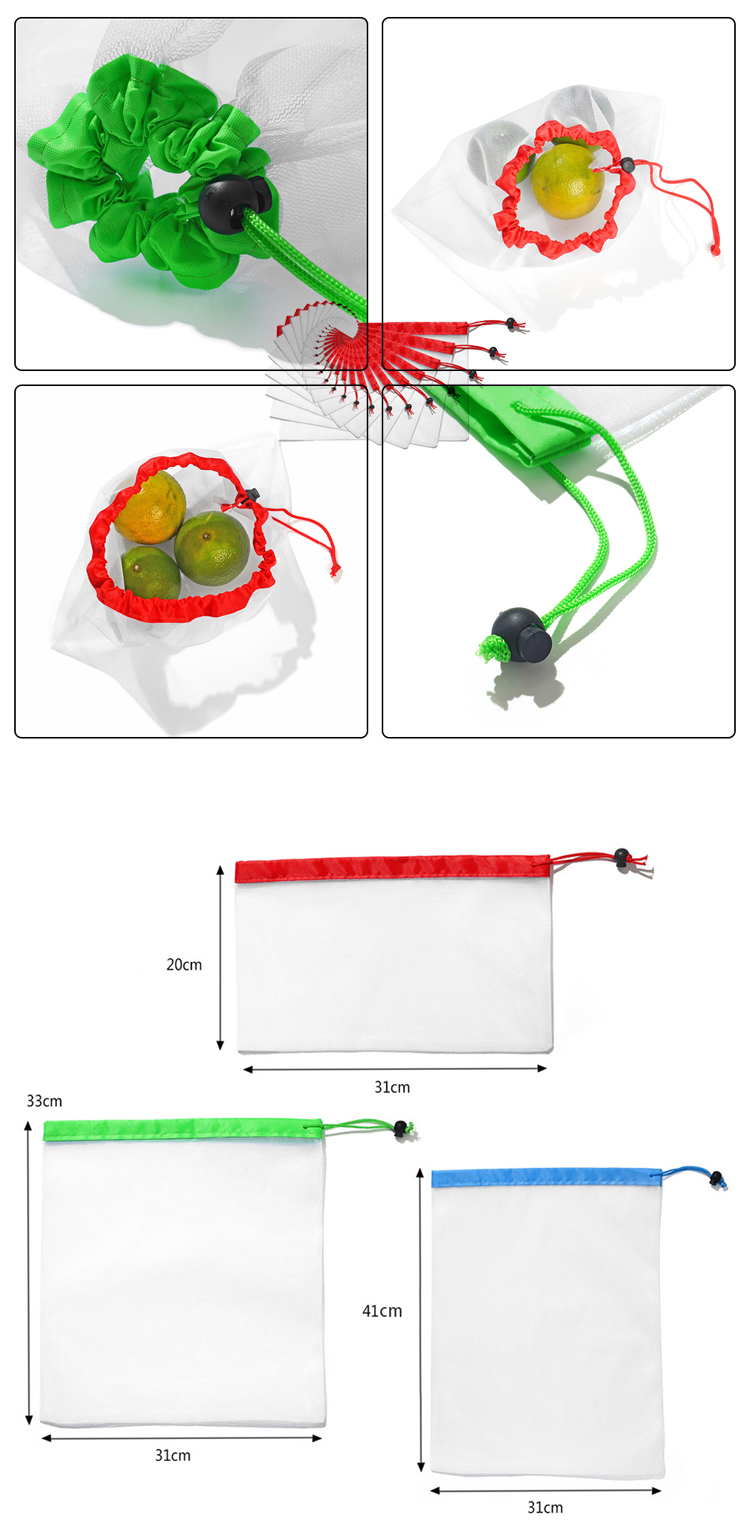 Premium Recycled Fresh Reusable Organic Produce Bags