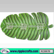 leaf shape wall hanging candle holder
