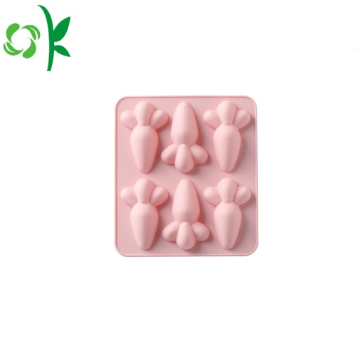 BPA Gratis Silicone Chocolate Carrot Shape Square Molds