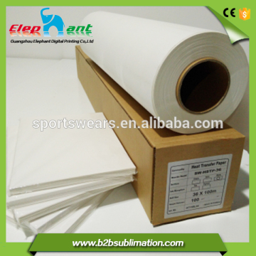 best quality 100gsm heat textile transfer paper for t shirt
