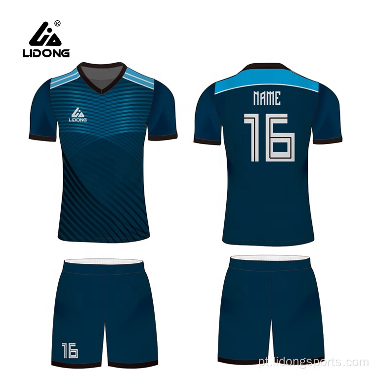 Fornecimento uniforme desenhos mulheres futebol personalizado sublimado