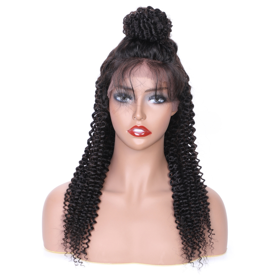 Remy Brazilian Kinky Curly Lace Front Wig Lace Frontal Human Hair Wigs for Black Women