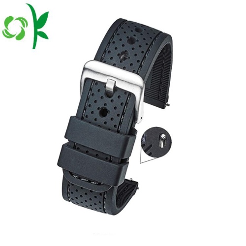 2018 New Fashion Silicone Watchstrap Band with Buckle