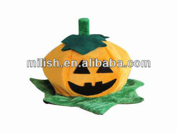 Cheap halloween yellow pumpkin hat MH-1569