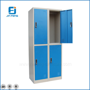 Industrial Storage Lockers 4 Doors Steel Storage Lockers Epoxy Powder Coating