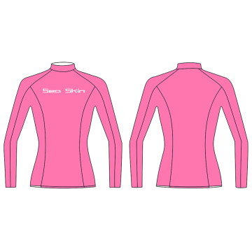 Seaskin Long Sleeve Custom Polyester Lycra Rash Guard