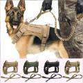 Rompi Harness Anjing Taktis Kustom Anjing Harness Rompi Dengan Kalung Anjing