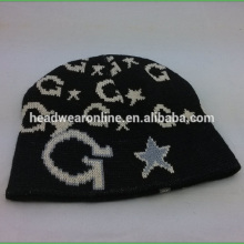Knitted cap Autumn and winter season outdoor warm wool hat cap acrylic