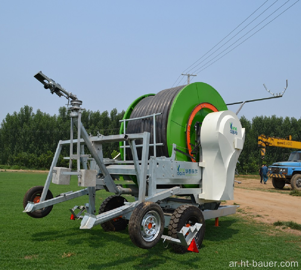 آلة الري بكرة خرطوم المزرعة عالية الكفاءة