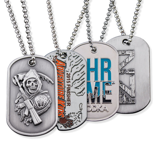 Wholesale Metal Necklace Sublimation Army Dog Tag