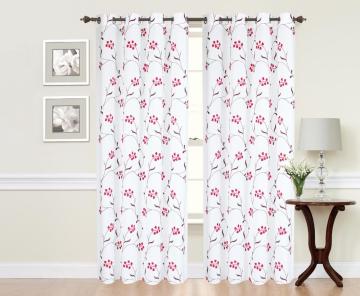Sheer Embroidery Polyester Doli Curtains