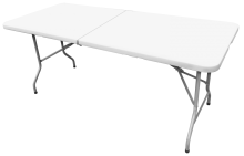 183CM Fold in Half Rect Table