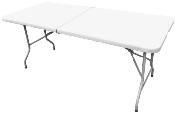 183CM Fold in Half Rect Table