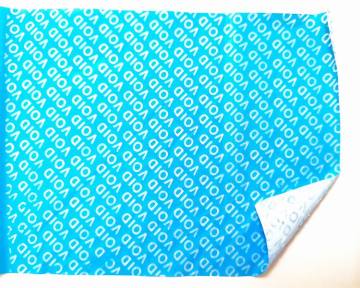 non transfer VOID label material