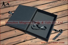 Ribbon Fabric Linen Photo Album Storage Gift Box