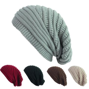 Outono e inverno lã tricotar chapéu quente ao ar livre