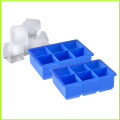 Grosir 6-rongga Fleksibel Silicone Ice Cube Tray