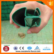 PVC coated steel metal fence posts