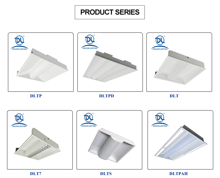 TROFFER RETROFIT KIT RECESSED LED 40W LIGHT DLT SERIES FOR BANK SUPERMARKET HOTEL SCHOOL 105lumen