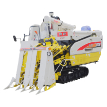 Half-Feed Rice Wheat Harvester for Paddy Fields in Bangladesh