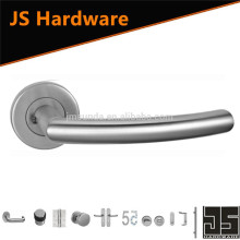 Competitive price stainless steel arc-shaped door handle with rose
