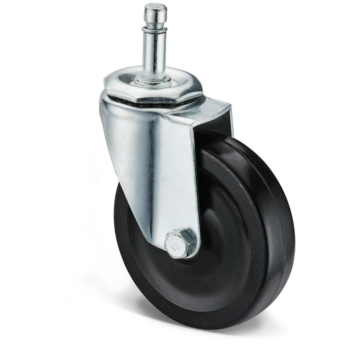 Casters for hotel luggage carts
