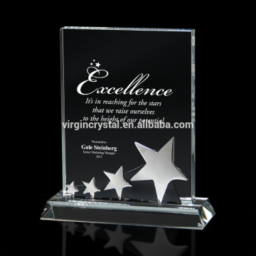 crystal star plaque crystal memorial plaques