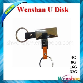 Promotional gift swivel leather mini metal usb with cheap price