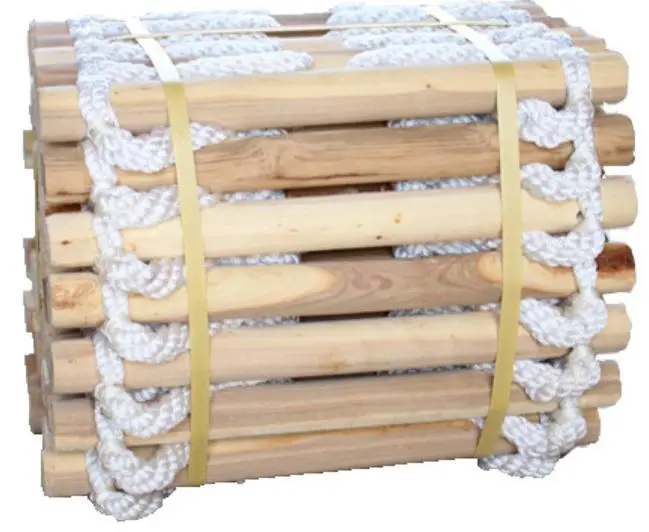 Outdoor Working Climbing Safety PP/Polyester Wood Rope Ladder