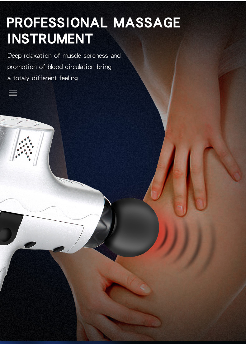 Cordless Vibration Deep Percussion Vibration Massage Device Muscle Massage Gun