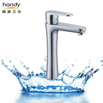Contemporary Tall basin faucet for vessel sink