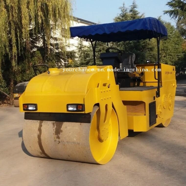 Australia Hot Selling Paving Machinery 2yj8X10 50HP Power 10tons Double Drums Static Small Road Roller with Cabin