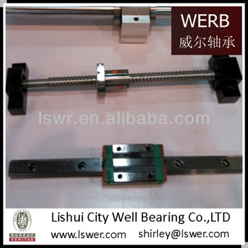 CNC machine part ball screws and linear guide