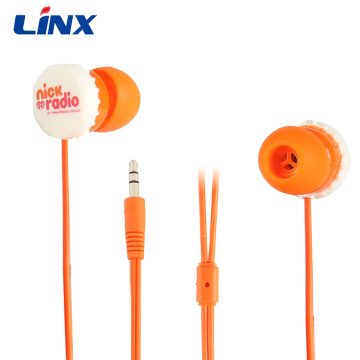 Los auriculares con cable promocionales aceptan auriculares personalizados con LOGOTIPO