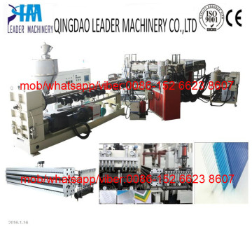 PC hollow grid sheet extrusion line