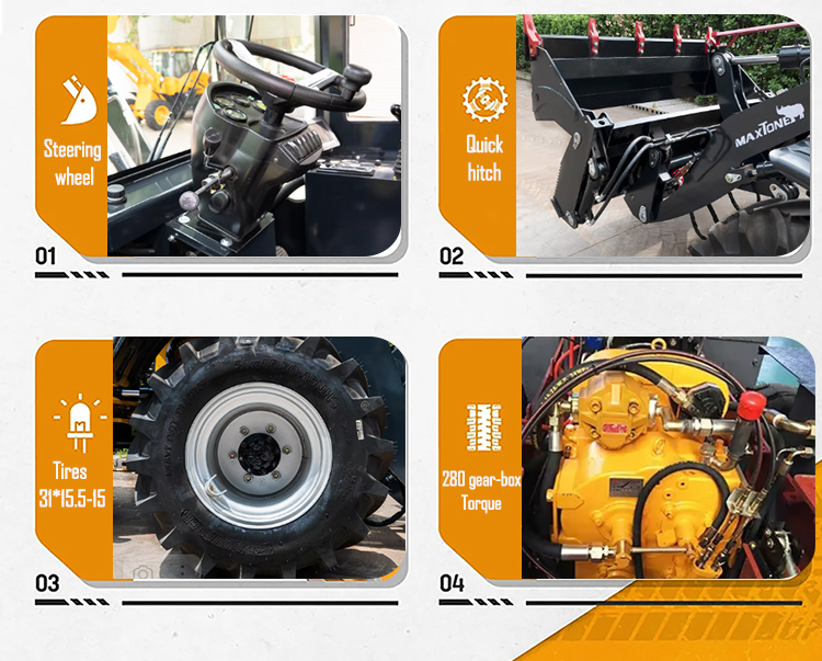 轮式装载机前端装载机 4WD 5吨电动轮式装载机带液压制动器