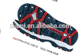 new production comfortable texture EVA sport sandal tpr outsole shoes