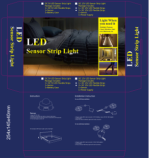 Double Motion Bed LED Sensor Bed Light