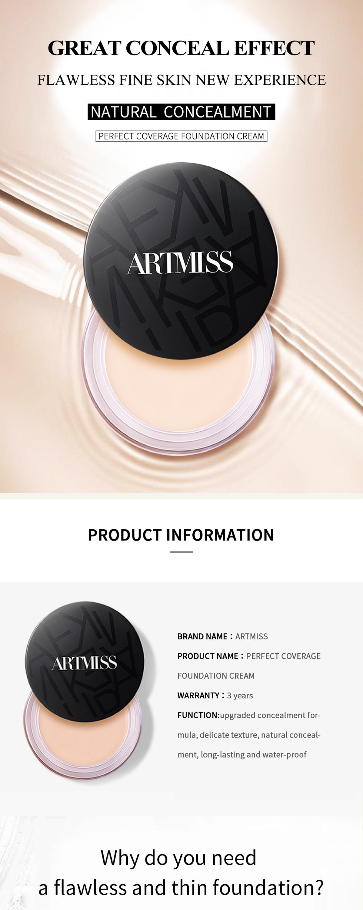 Vegan Full Coverage Cream Foundation