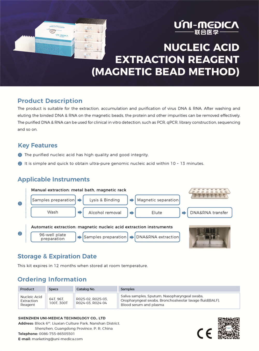 Nucleic Acid Extraction Reagent (Magnetic bead method)-01042021