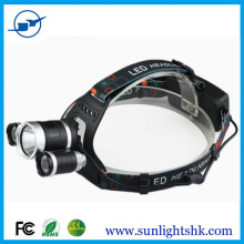super strong 3000 lumens rechargeable head light camping moving head lights led with 18650 battery