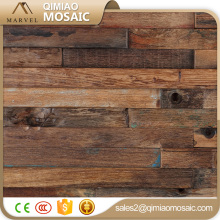 Uneven Surface Wood For Bedroom Wood Mosaic Panel