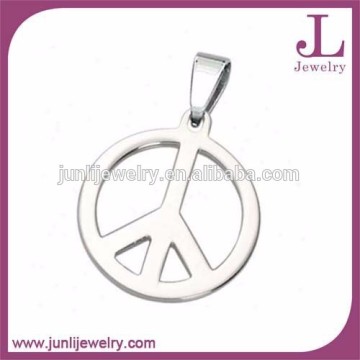 2D Design Peace Symbol Stainless steel Peace Pendant