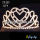 Rhinestone Heart Crowns Crystal Wedding Tiaras